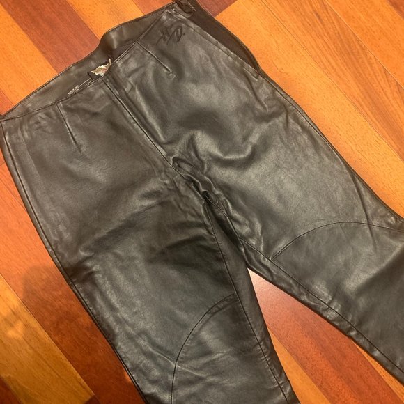 Harley-Davidson Black Leather pants / NWT - Picture 1 of 3